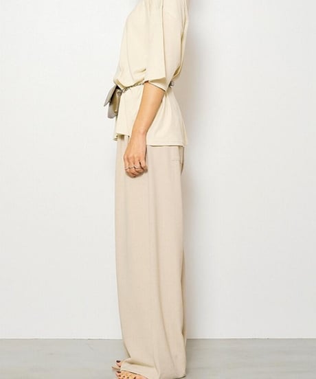 YENN イエン   WAIST RIB WIDE PT Y252-31051