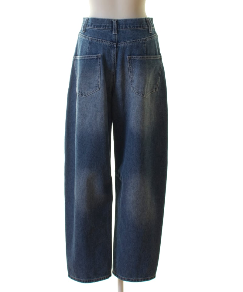 PASSIONE パシオーネ カーブ・コクーン デニムパンツ 2025秋冬