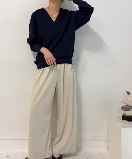 cafune カフネ PASSIONE パシオーネ ROBE　ローブ レーヨンポンチイージーパンツ　rayon ponte easy pants 615616 2026NEWARIIVAL