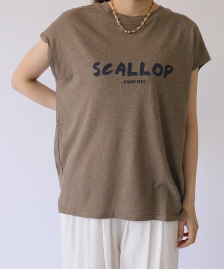 ACUTA　アクータ コットンリネンロゴTシャツ 10076836