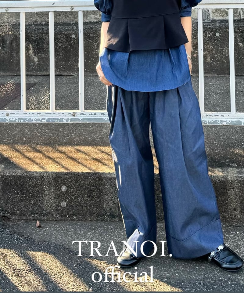 TRANOI. トラノイ デニムタックパンツ 231J520 | Deargo