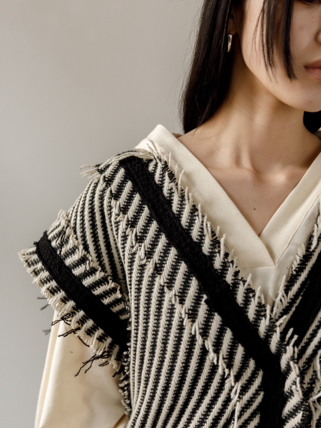 archi アーキ 2024 ハンドメイド キルティング ベスト ベージュ
