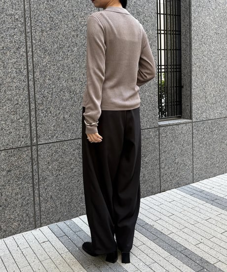 &g'aime  アンジェム　シアーラメポロニット　SHEER LUREX POLO KNIT 98610-67002 2026NEWARIIVAL