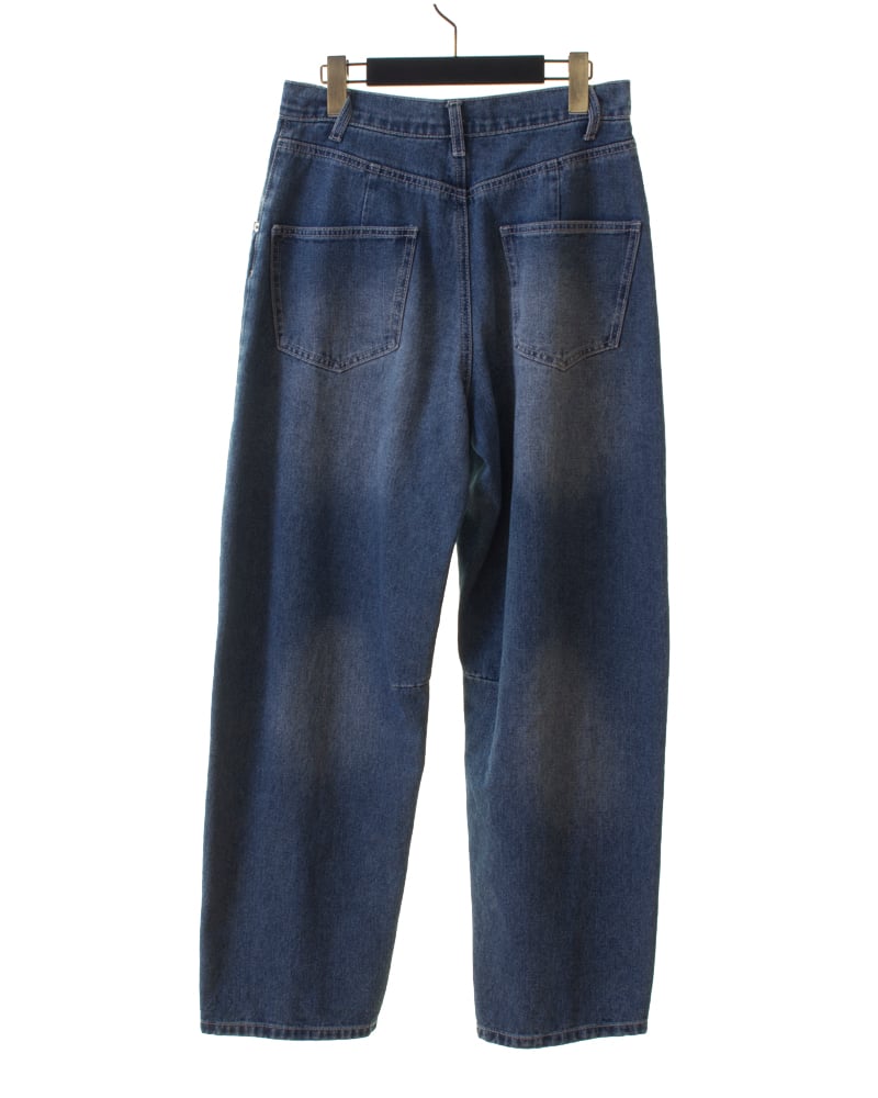新品タグ付 2025新作 カフネ パシオーネ デニム ペインターパンツ Mサイズ PASSIONE パシオーネ カーブ・コクーン デニムパンツ 2025秋冬新作