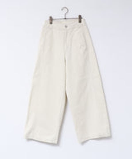 2024 AW デニム ツイル切替ワイドパンツ