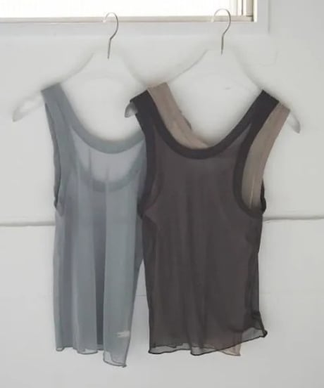anuke アンヌーク Tulle Tank Top タンクトップ 62520621