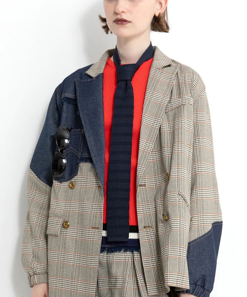 user_4ebeb411 　AULA AILA別注デニムコンビジャケット DENIM COMBINATION BLOUSON — aulaaila