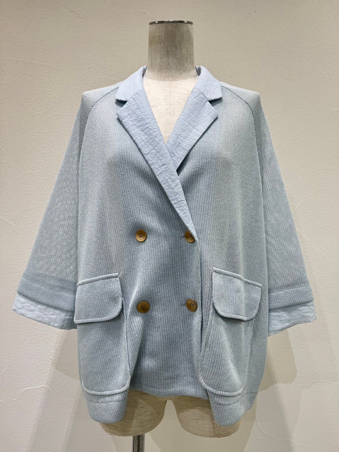 CYAN TOKYO シアン シアントウキョウ ニットライクメッシュWジャケット