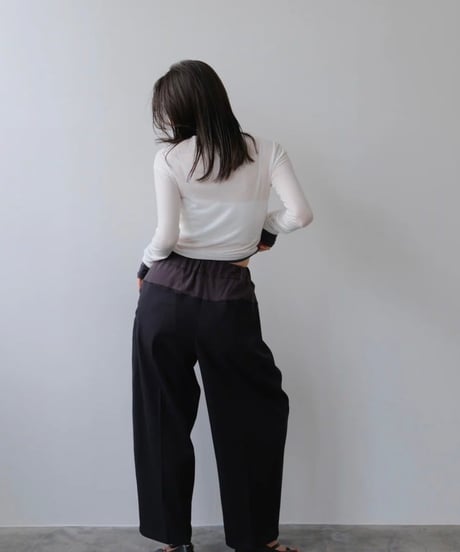 IFMEH イフメ Bicolor curve pants IF25AWPT-01