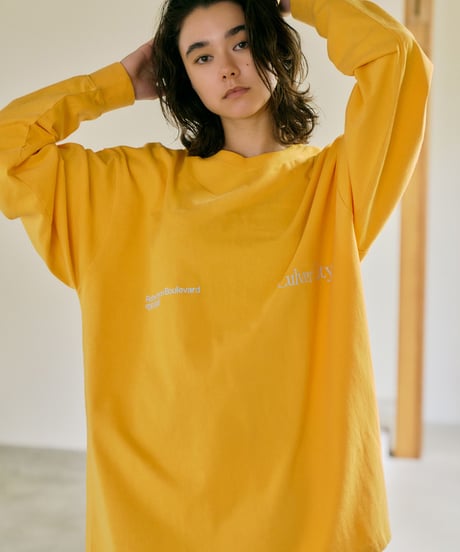 Ungrid (アングリッド) ヴィンテージウォッシュロゴロングスリーブTee 1125127131