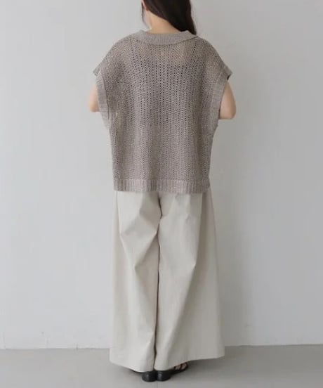 グリッターポロニットベスト 2025SS