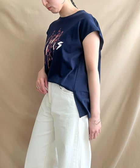 イラストプリントTシャツ 51879Y-2