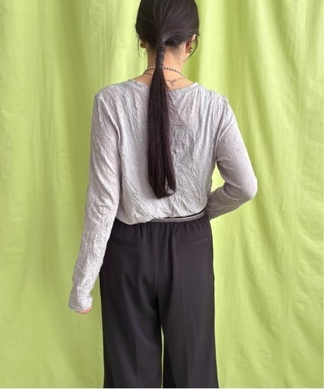 LHELBIE レルビエ　Tシャツ ワッシャーシアートップス 52054S　2026NEWARIIVAL