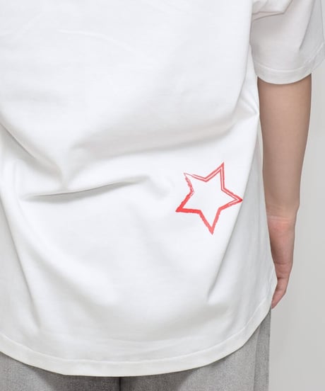 Praia　プライア 【360度こなれる】 マルチグラフィック・フレアTシャツ - LEO-2674 (2026NEWARIIVAL)