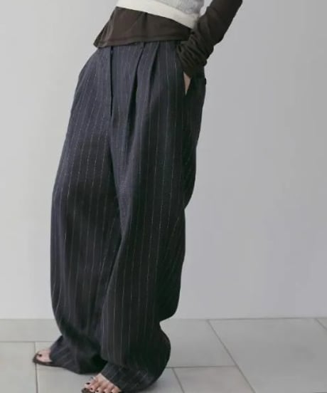 anuke アンヌーク Linen Tuck Pants 62610706 本州送料無料！3月中旬～4月中旬発送予定