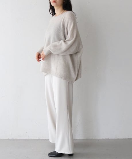 FOX混BOXシルエットニット