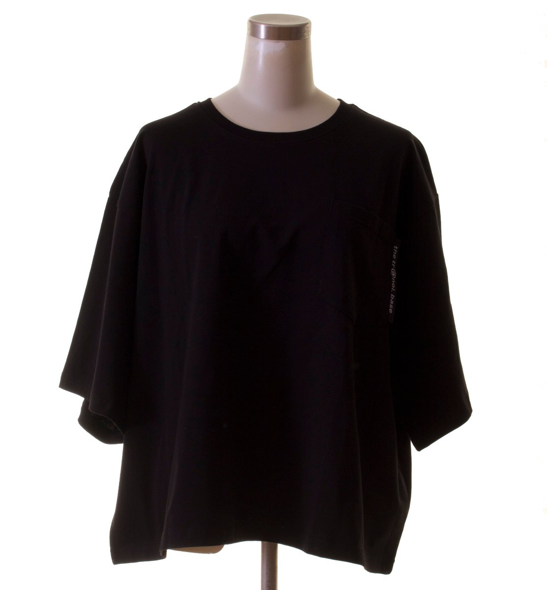 ✨25AW新品✨TRANOI トラノイ ヘンリーネックトップス BLACK TRANOI.】 メッシュネックトップス ハーフスリーブ(182J253