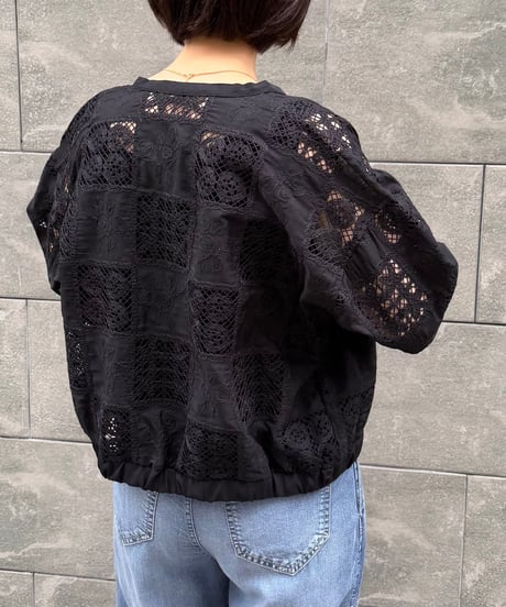 Anna Kerry　アンナケリー パッチワークレースブルゾン 85261416 2026NEWARIIVAL