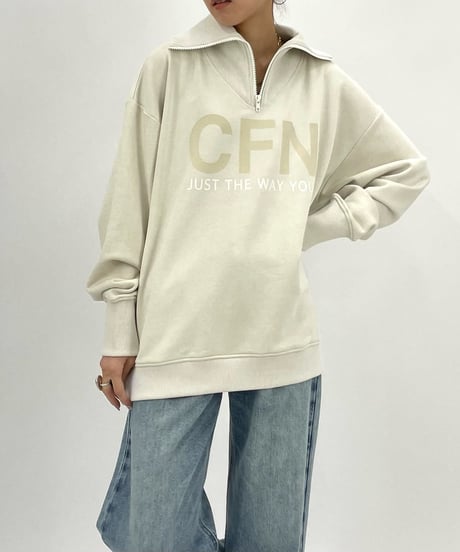 cafune カフネ PASSIONE パシオーネ ROBE　ローブ　CFN.ロゴジップアップスウェット　435965