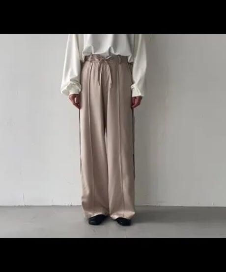 Buyer Select 　バイヤーズセレクト サイドライン サテンパンツ
