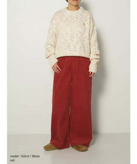 YENNイエン　WASHED CORDUROY PT