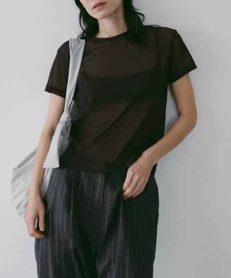 anuke アンヌーク　Sheer Tulle T-Shirts　62610633
