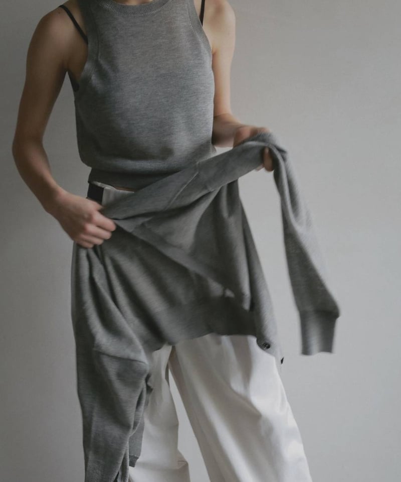 anuke アンヌーク Highgauge Sheer Cardigan 62610522 |