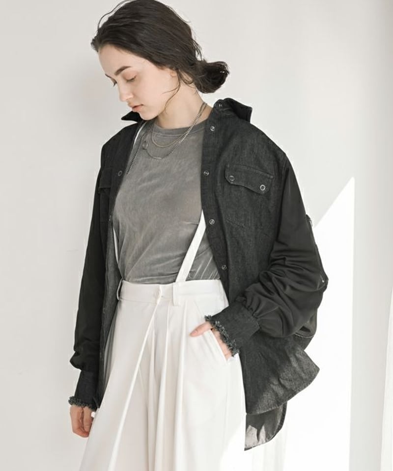 アマチ　amachi. ジャケット　ポンチョ amachi. Collection 009 / AW2021 - Silver and Gold