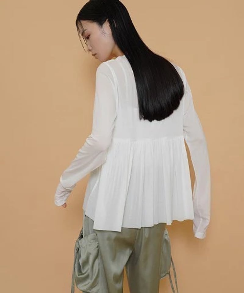 CYAN TOKYO シアン トウキョウ バックギャザーチュールトップス 504366