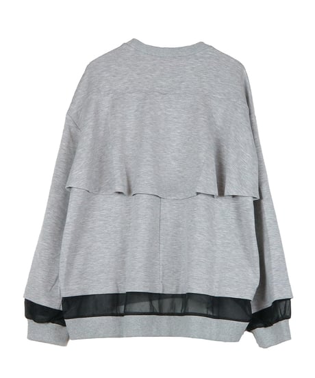 AULA AILA　アウラアイラ　シアーコンビネーションプルオーバー SHEER COMBINATION PULLOVER 1251-08010 送料無料