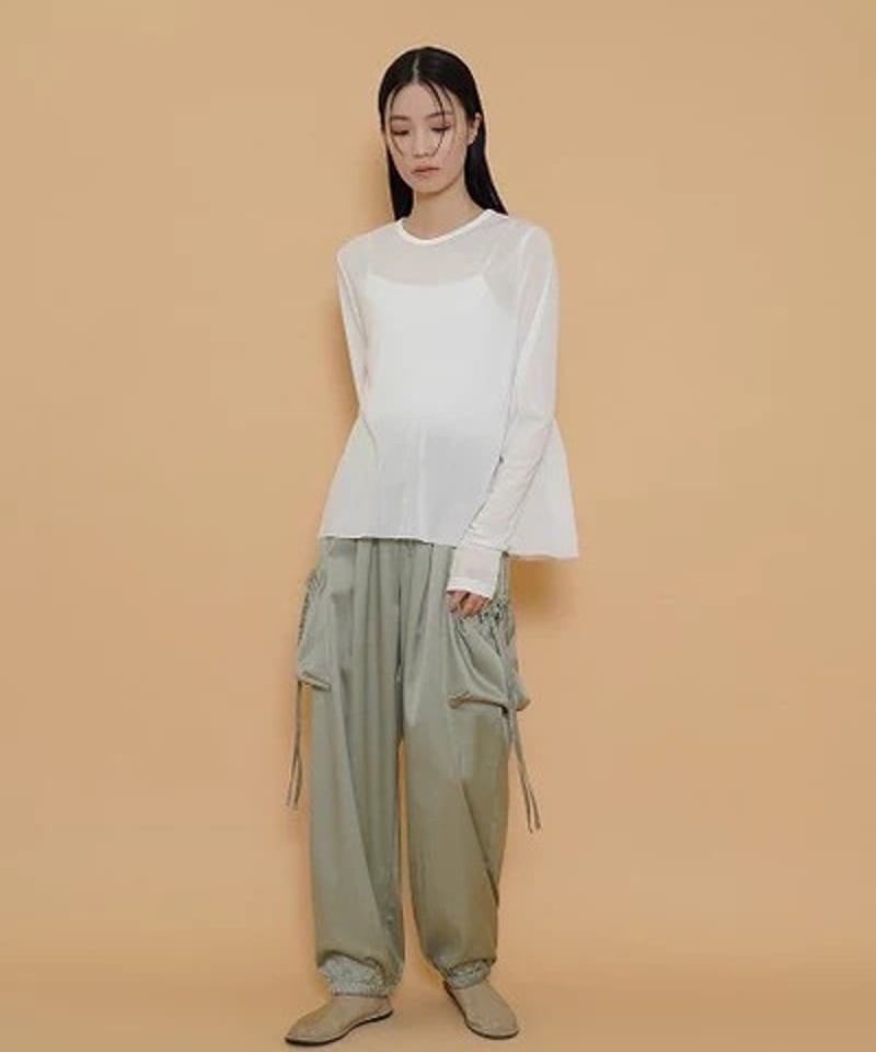 CYAN TOKYO シアン トウキョウ バックギャザーチュールトップス 504366