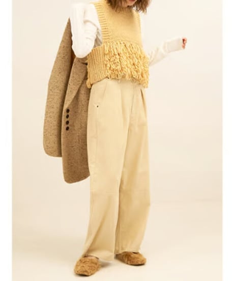 YENN　イエン　LOOP HAND KNIT VEST