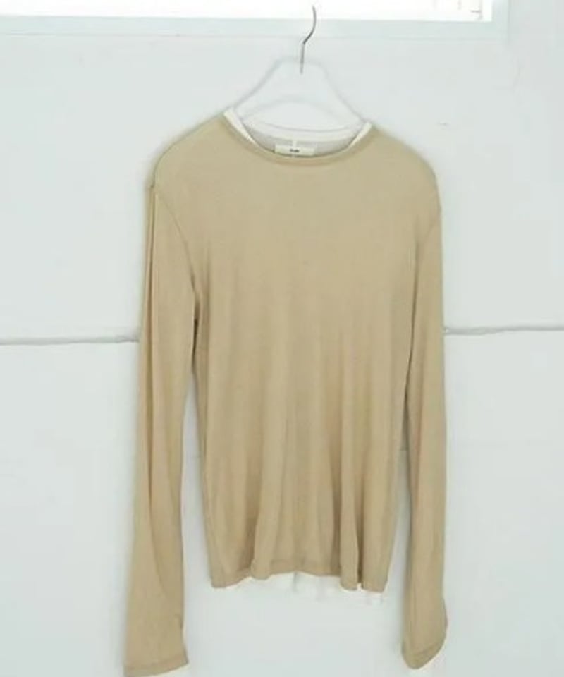 anuke (アンヌーク） Layered Sheer Long T-shirts 6252