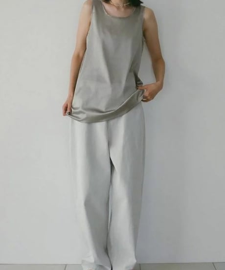 anuke アンヌーク Satin Uneck Tops 62610405 5月中旬発送