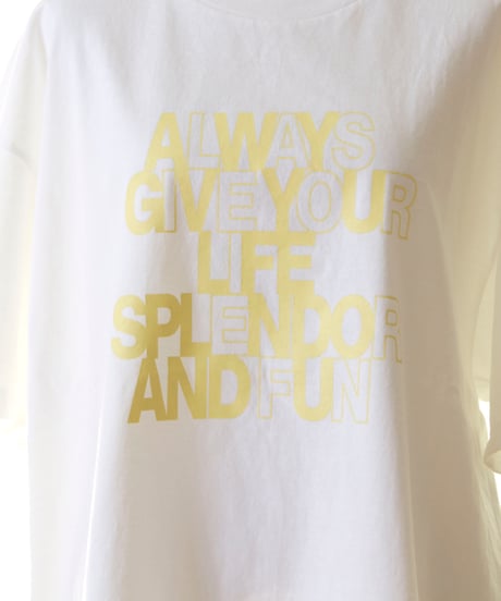 cafune カフネ 英字プリント柄Tシャツ　525943　2025春夏物新作 再入荷