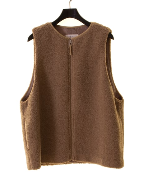 Cafune　カフネ　eco leather piping voa vest エコレザーパイピングベスト　535421 本州送料無料！