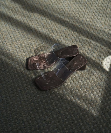 anuke アンヌーク Square Clear Sandals 62611019 本州送料無料！