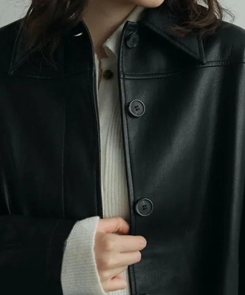 anuke アンヌーク anuke(アンヌーク) Ecoleather Over Jacket