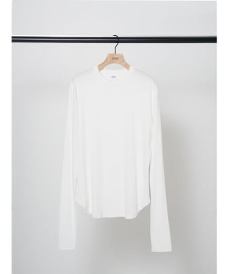 YENN イエン　COTTON RIB LONG TEE