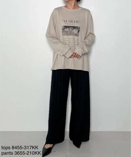 CHIGNON　シニヨン　 Relax　PHOTO ロンTee フォトT フォトロンT フォトプリント ロゴ ロゴプリント ロンT 8455-317 本州送料無料！