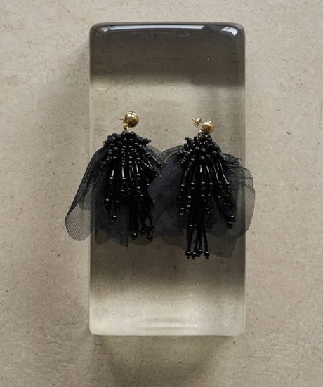 anuke アンヌーク　Tulle x Beads Pierce　62610910