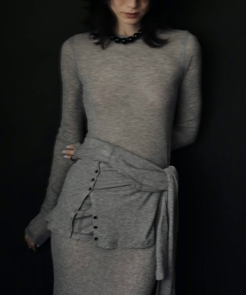 anuke アンヌーク　Sheer Rib Cardigan ＋ノベルティポーチ anuke アンヌーク Sheer Rib Cardigan 62520602 | Deargo
