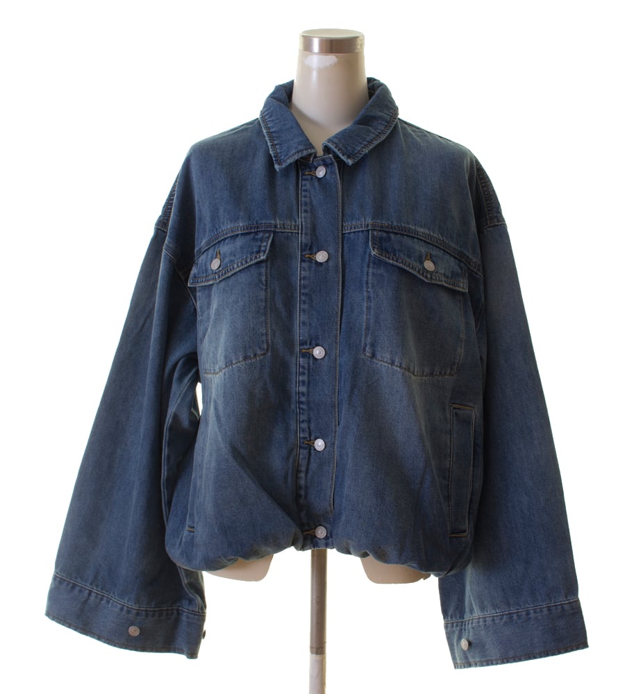 Dignite collier ディニテコリエ デニムバルーンジャケット 80256034 本