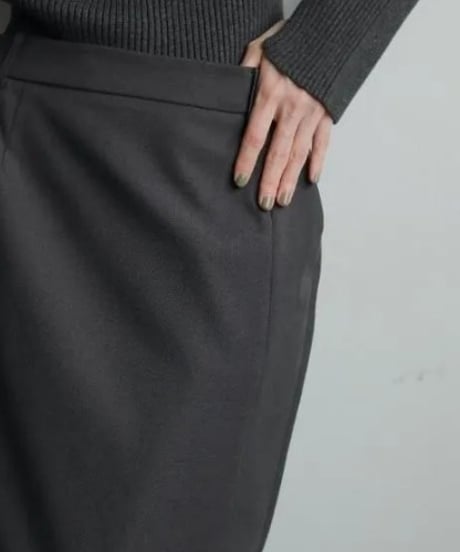 anuke (アンヌーク） Heather Stretch Middleskirt 62520801　ロングマキシスカート