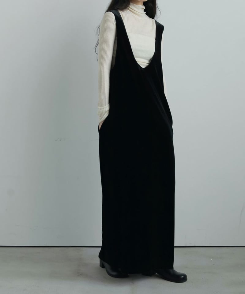 anuke アンヌーク Velour Uneck Onepiece 62520314 | De