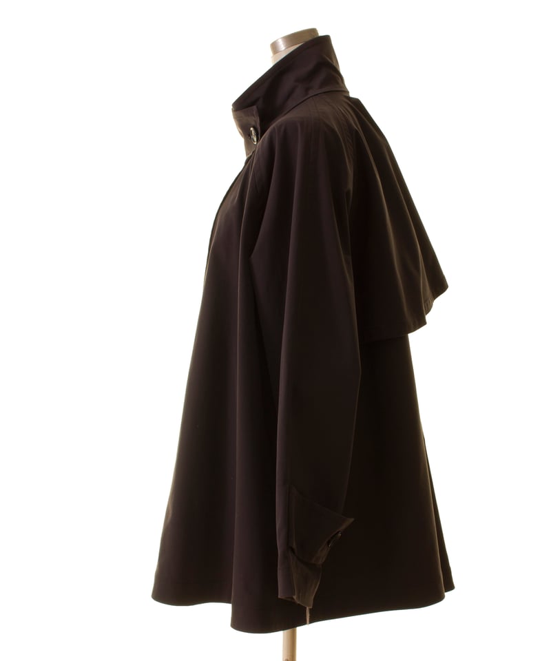 Cafune カフネ Back flare stand jacket トレンチミドル丈ジャケッ