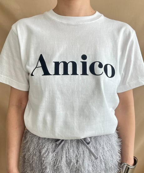 AmicoフロッキーロゴTシャツ51909Y-2