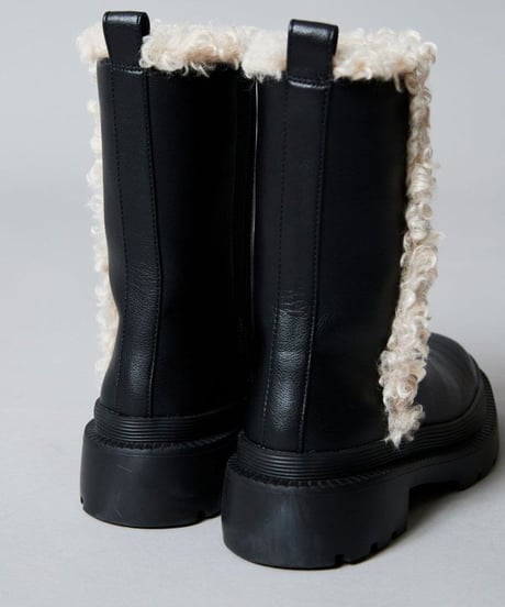 ATELIER BRUGGE アトリエブルージュ  Fur Combi Tank Short Boots / ファーコンビタンクソールブーツ / 23ISM-77