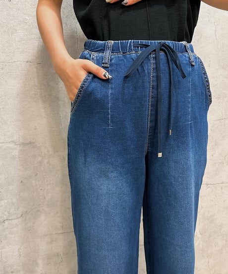 Praia　プライア　ハイストレッチワイドデニム 　7533