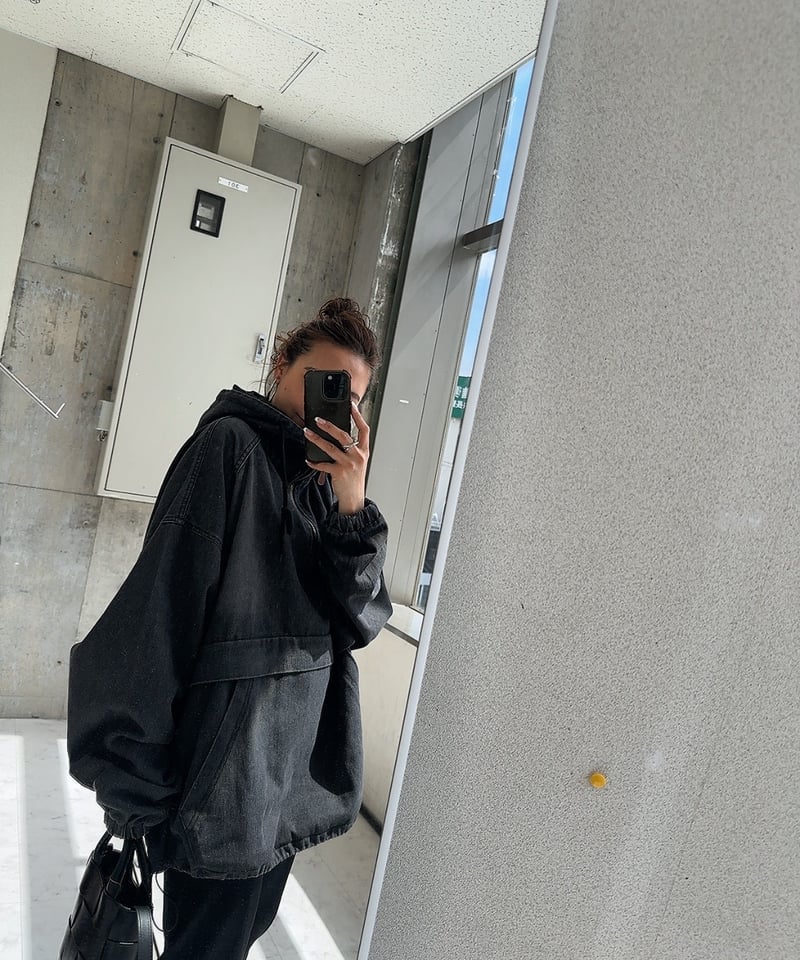 AgAwd アガウド BLACK Denim Pull Over ブラックデニムプル